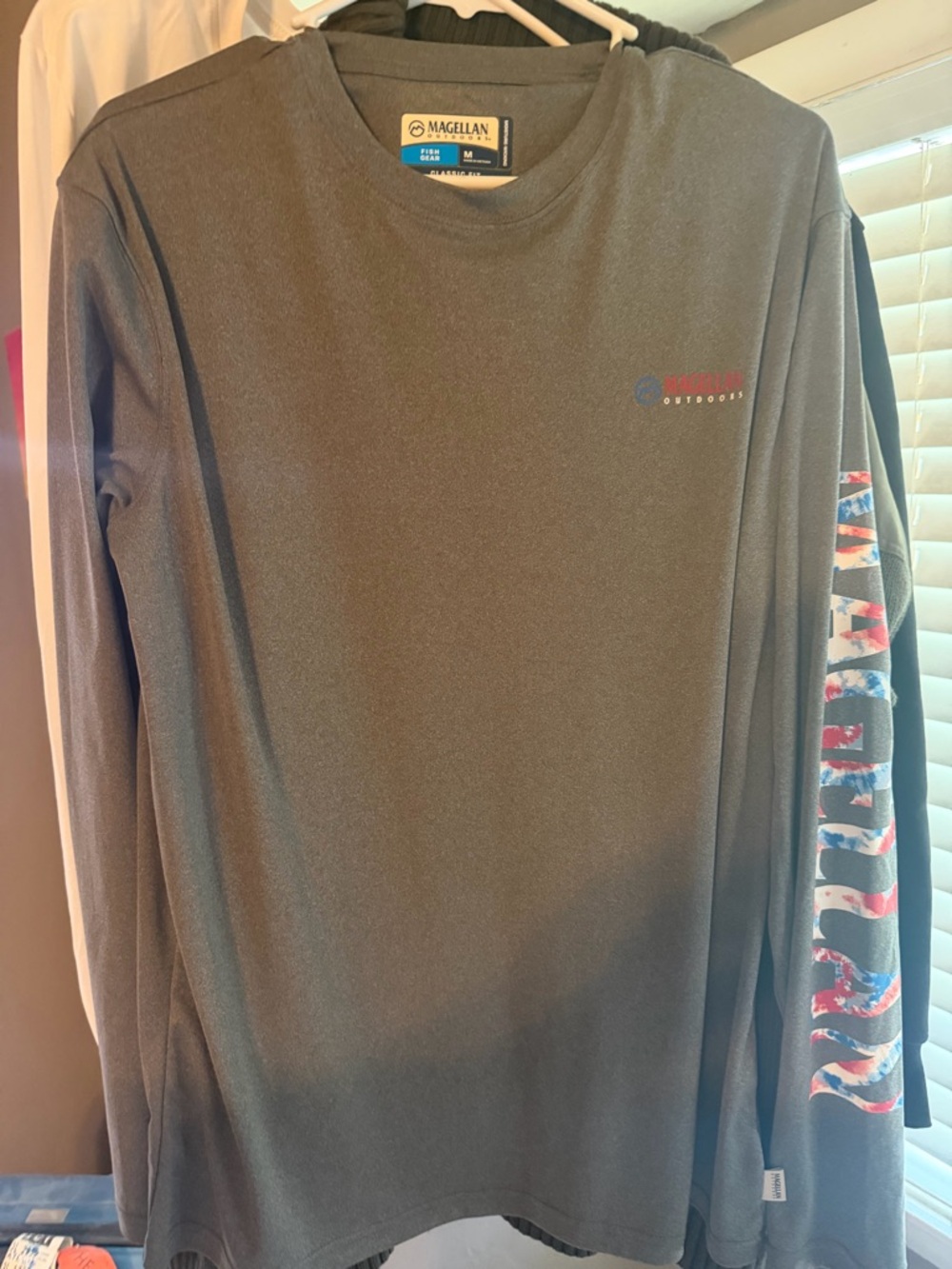Magellan Outdoors Heather Gray Performance Tee